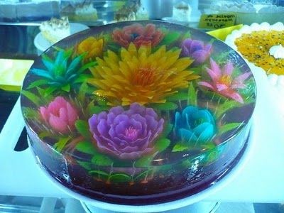 ایده های تزیین ژله (تزریقی، میوه ای، خرده شیشه، لایه ای و...)