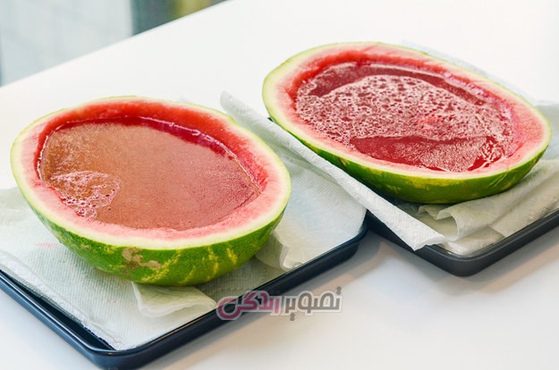 طرز تهیه ژله هندوانه ای شب یلدا