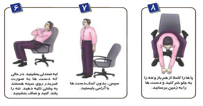 ورزش در محل کار, ورزش برای کارمندان,حرکات ورزشی مفید 