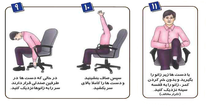 ورزش برای کارمندان,حرکات ورزشی مفید 