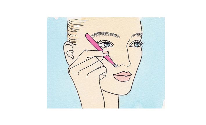 راهنمای مدل دادن به ابرو - مرتب کردن ابرو