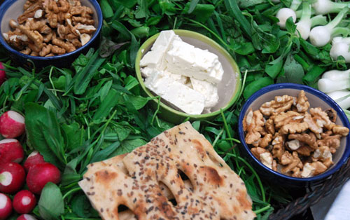طرز تهیه نان سنگک خانگی 