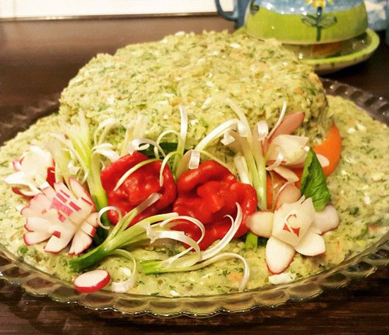 مدل تزیین سالاد الویه 