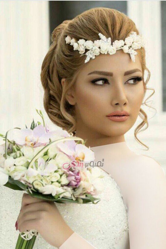 مدل موی عروس 2016 - میکاپ چهره عروس مدل تاج عروس - مدل موی عروس - مدل آرایش عروس