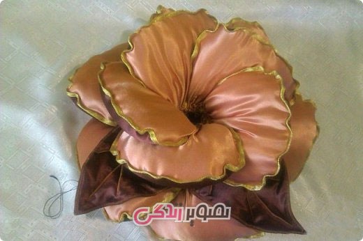 آموزش خیاطی , آموزش دوخت کوسن به شکل گل 