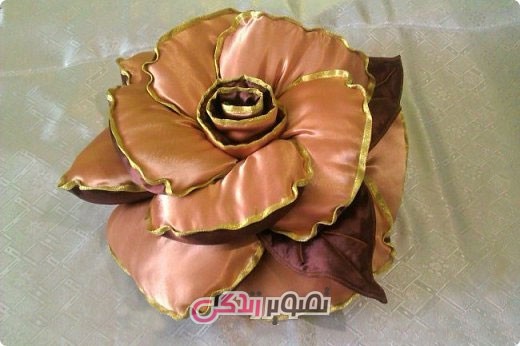 آموزش خیاطی , آموزش دوخت کوسن گل رز 