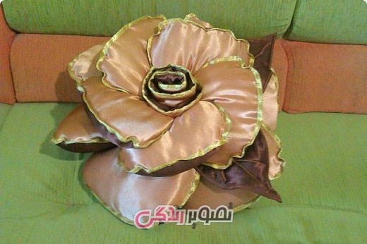 آموزش خیاطی , آموزش دوخت کوسن گل رز 