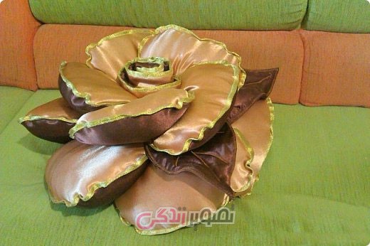 آموزش خیاطی , آموزش دوخت کوسن به شکل گل 