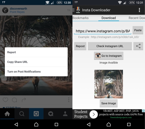 InstaDownloader - آموزش دانلود عکس و فیلم از اینستاگرام