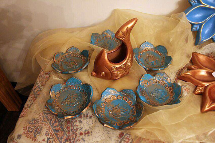 مدل ظروف هفت سین سفالی , طروف سفالی هفت سین