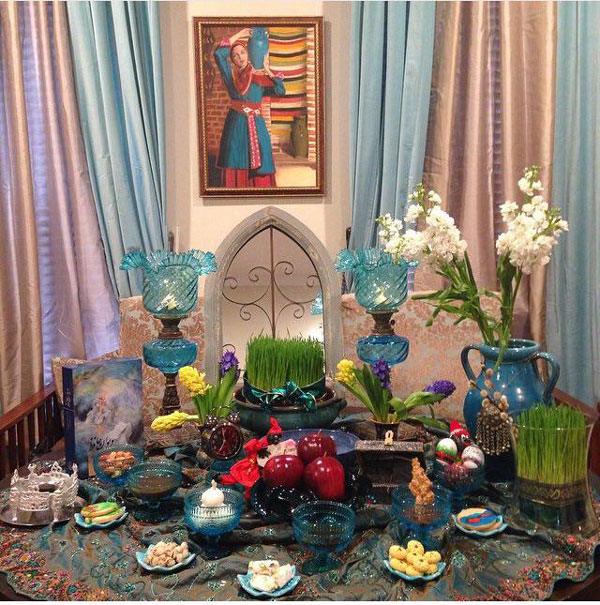 چیدمان سفره هفت سین