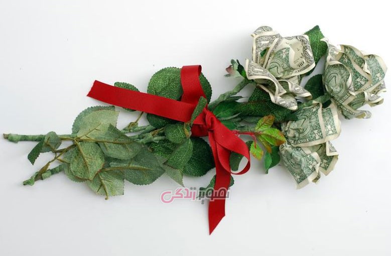 آموزش تزیین اسکناس به شکل گل رز + فیلم آموزش تزیین اسکناس به شکل گل رز + فیلم