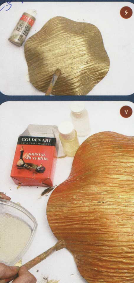 آموزش پتینه کاری ,طلا کاری,تزیین ظروف شیشه ای
