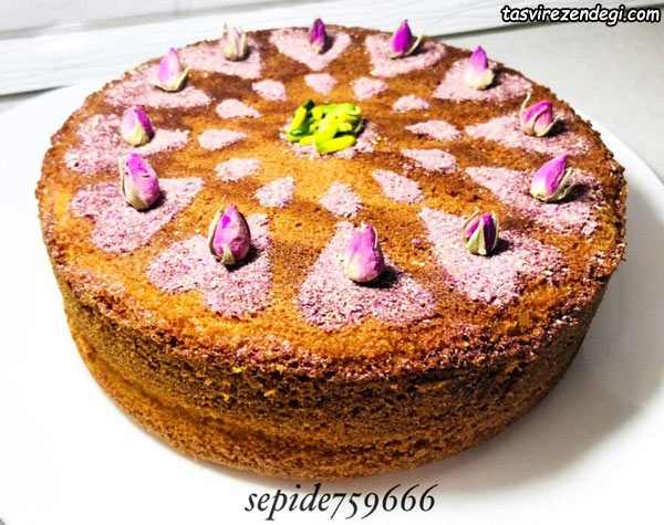 کیک هل و زعفران 