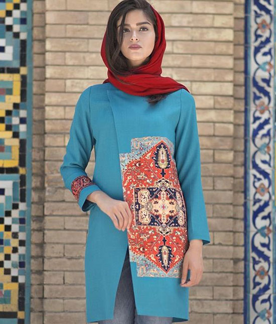 مانتو مجلسی طرح سنتی,مدل مانتو 95