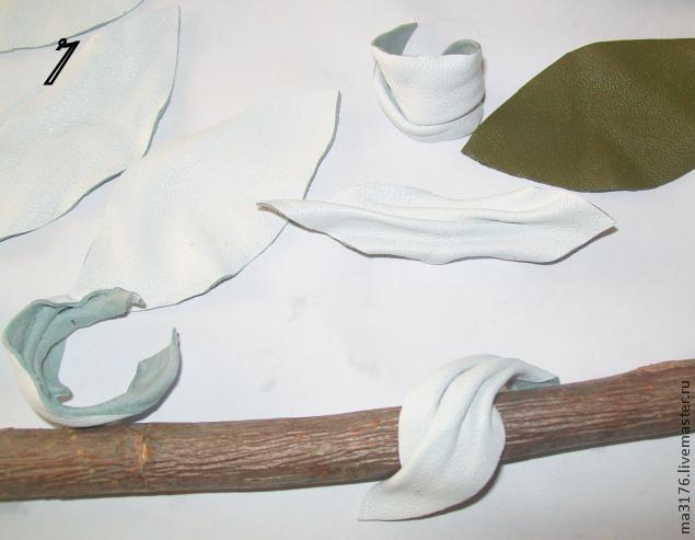 ساخت گل لیلیوم چرمی, ساخت گل چرم