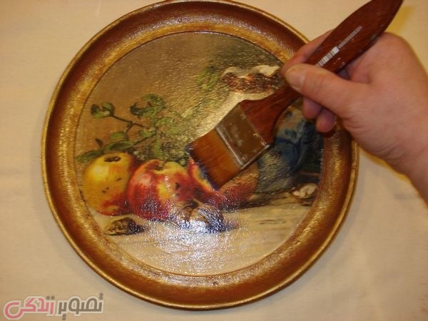 دکوپاژ سینی کهنه , بازیافت سینی قدیمی