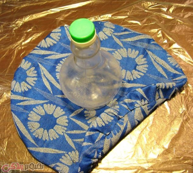 آموزش ساخت گلدان پارچه ای 