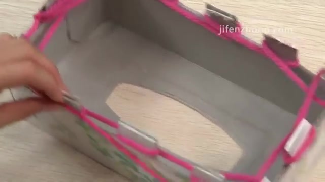 بافت شال گردن با جعبه,بافتنی بدون میل