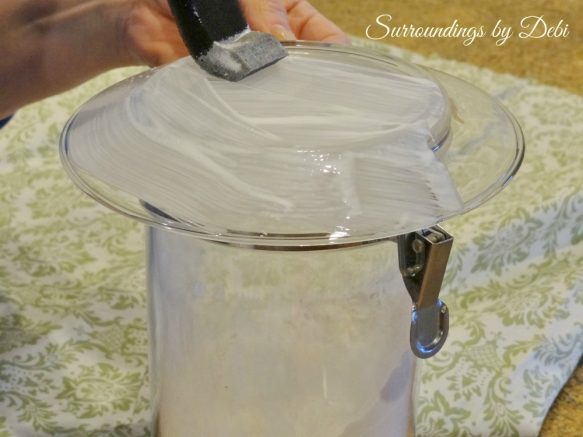 دکوپاژ ظروف,دکوپاژ بشقاب شیشه ای,دکوپاژ با پارچه