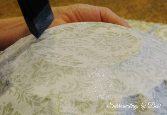 دکوپاژ ظروف,دکوپاژ بشقاب شیشه ای,دکوپاژ با پارچه