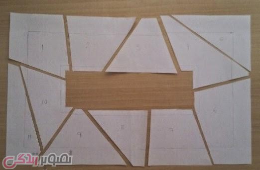 آموزش دکوپاژ نمای چرم , دکوپاژ طرح چرم