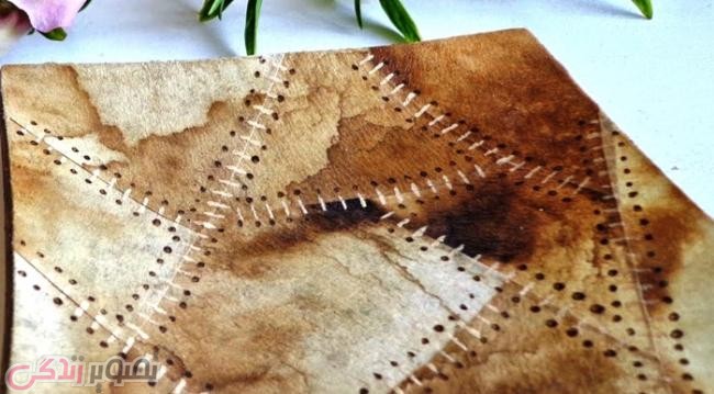 آموزش دکوپاژ نمای چرم , دکوپاژ طرح چرم