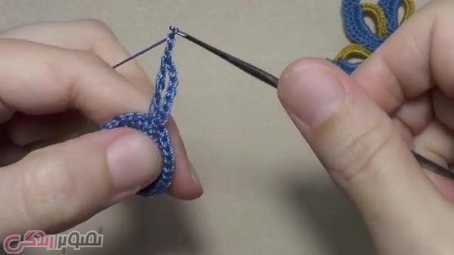 آموزش قلاب بافی گل ایرلندی