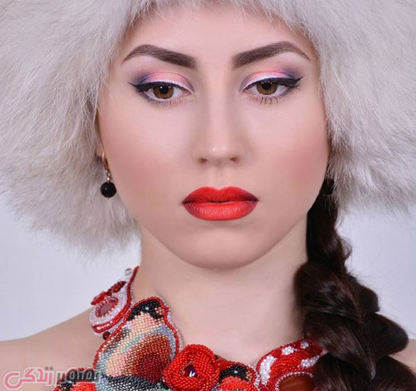 مدل آرایش صورت ملایم دخترانه جدید