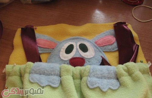 آموزش دوخت کیسه خواب نوزاد طرح خرگوش , سیسمونی بچه 