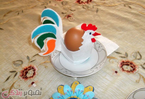 آموزش ساخت ظرف هفت سین خروس