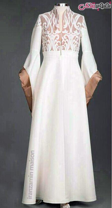 مدل مانتو بلند سنتی مجلسی