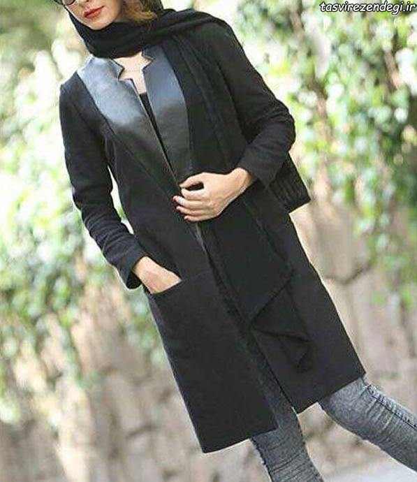 مدل مانتو جدید رسمی مشکی