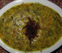 طرز تهیه آش سبزی شیرازی با گوشت گردن بوقلمون