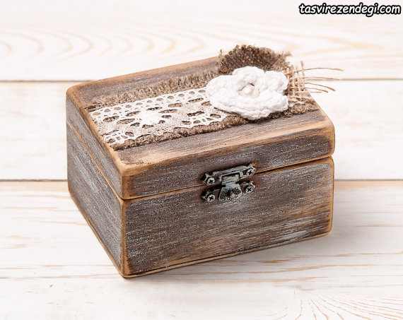 مدل جعبه جا حلقه ای عروس