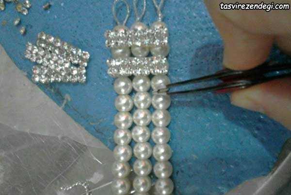 آموزش ساخت تاج عروس مرواریدی