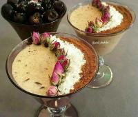 طرز تهیه فرنی خرما بدون شکر دسر مقوی و خوشمزه