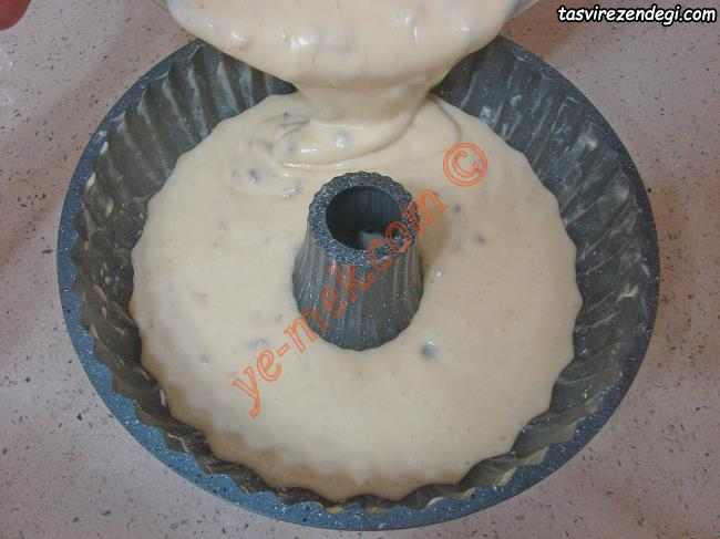  کیک گردویی با شکلات چیپسی