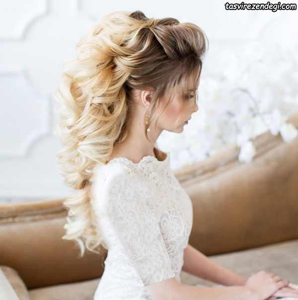مدل شینیون باز عروس