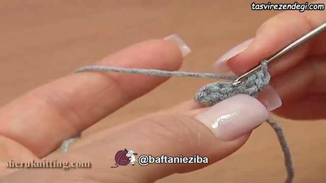 آموزش قلاب بافی, بافت نوار زیگزاگی
