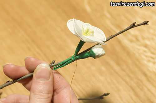 آموزش گلسازی با کاغذ, ساخت شکوفه گیلاس