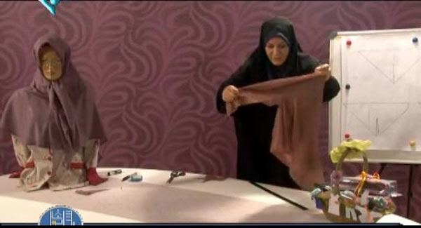 آموزش دوخت مقنعه طرح روسری