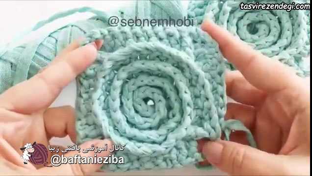 آموزش بافت کوسن , آموزش تریکو بافی