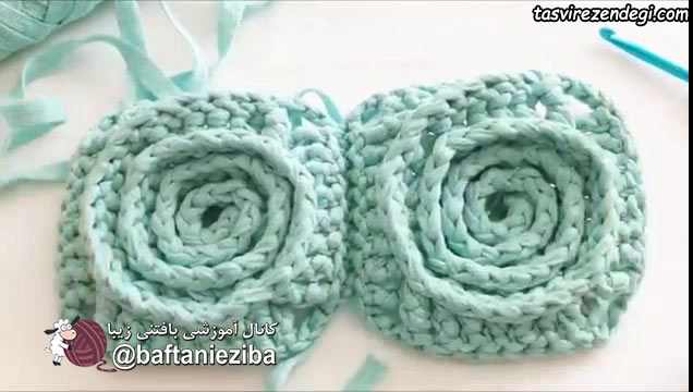آموزش بافت کوسن , آموزش تریکو بافی