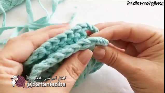 آموزش بافت کوسن , آموزش تریکو بافی