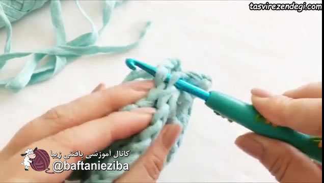 آموزش بافت کوسن , آموزش تریکو بافی