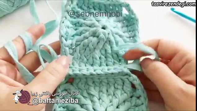 آموزش بافت کوسن , آموزش تریکو بافی
