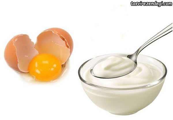 ماسک موی خانگی ماست و تخم مرغ