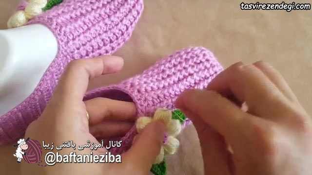 آموزش بافت شکوفه پفکی