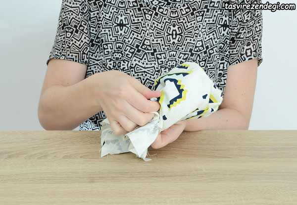 آموزش دوخت کوسن مثلثی شکل
